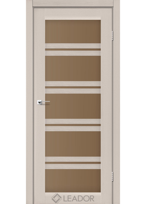 Міжкімнатні Двері Lodi сатин бронза Leador ПВХ плівка