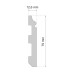Плінтус Cezar LPC-07 2000 x 80,4 x12,9 Плінтус Cezar LPC-07 2000 x 80,4 x12,9