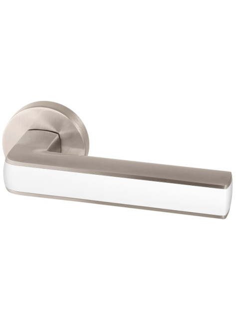Ручки на розетах Armadillo CUBE URB3 SN/White-19 Ручки на розетах Armadillo CUBE URB3 SN/White-19