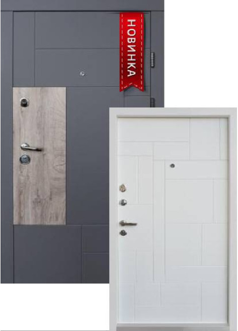 Вхідні Двері Прайм-М 2 кольори Qdoors Вхідні Двері Прайм-М 2 кольори Qdoors