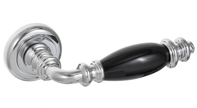 Ручки на розетах Gavroche CESIUM Cs - Z8 CP/Black