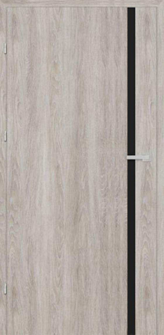 Міжкімнатні Двері ERIS Black Line Grey Oak "Hygge" ПВХ плівка