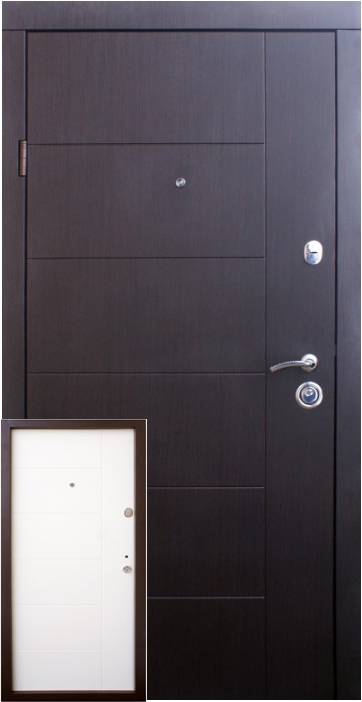 Вхідні Двері Еталон Арізона венге т.гор.-венге ванільна гор. "Qdoors"