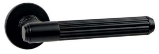Ручки на розетах "Unique" Exa Tube чорний