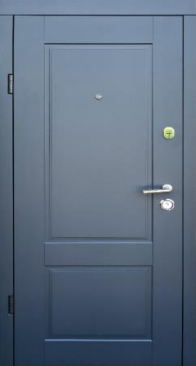 Вхідні Двері Еталон Соната антрацит/біле дерево "Qdoors"
